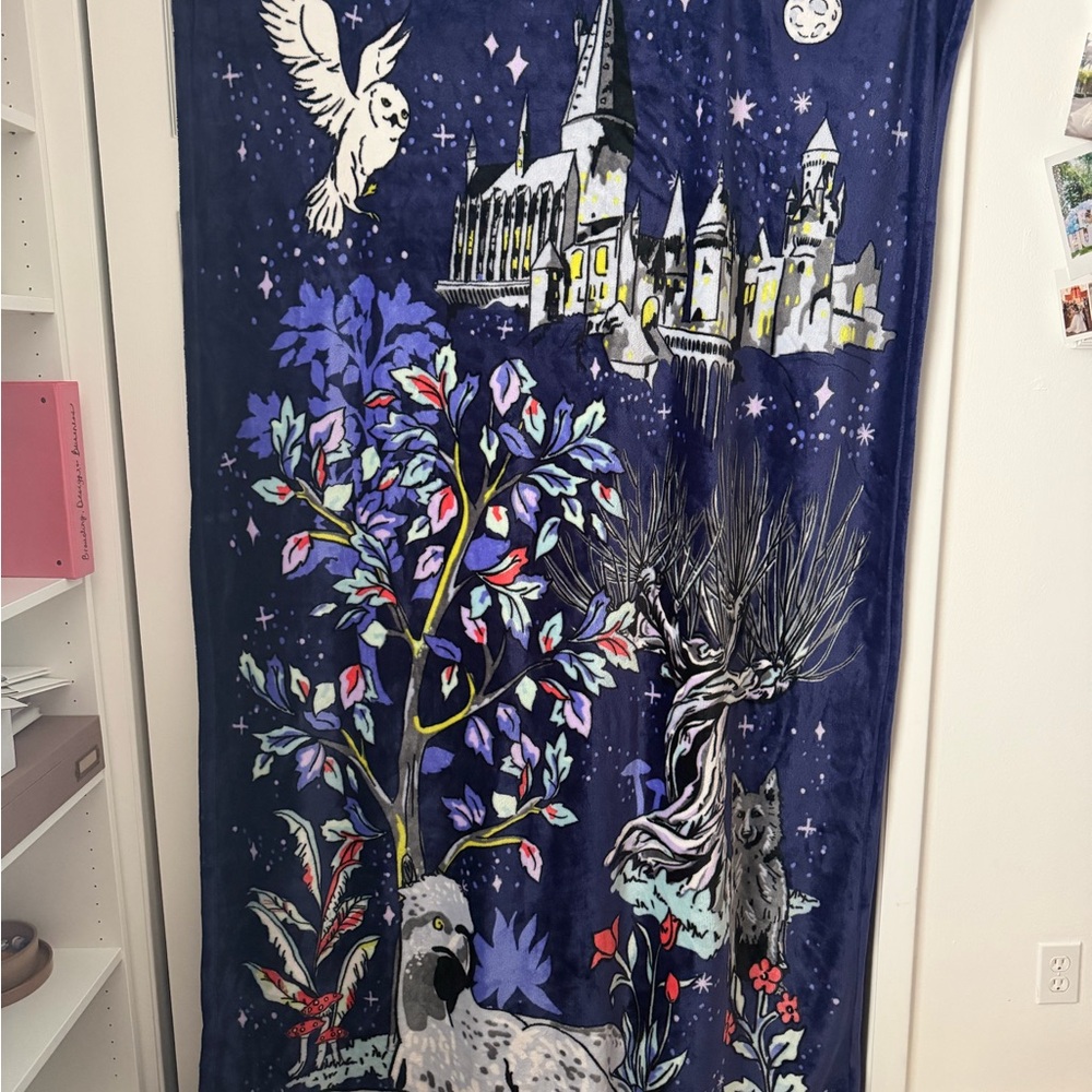 Vera Bradley Harry Potter Forbidden Forest Plush Throw Blanket 80 X 50
